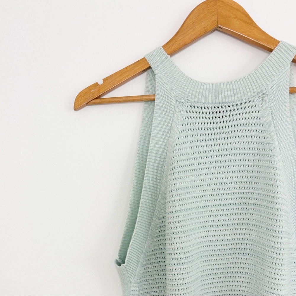 Ann Taylor Light Green Sleeveless Sweater - Picture 11 of 15